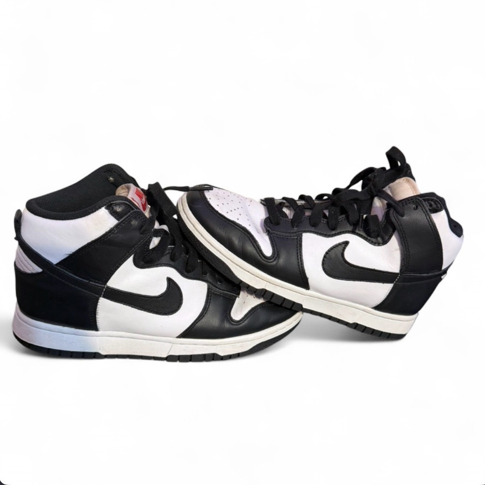 Nike Black and White Mid-Top Sneakers